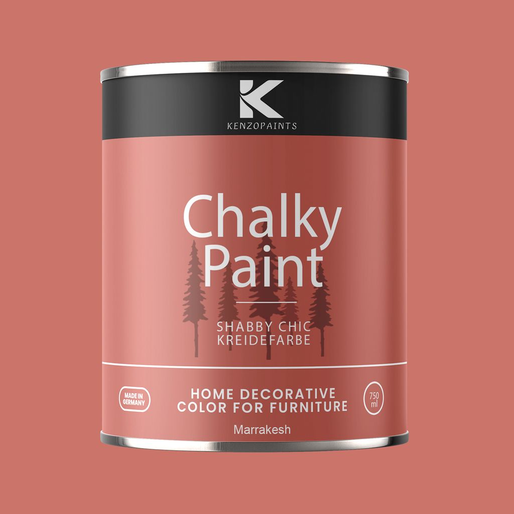 Kenzopaints Chalky Paint Kreidefarbe Möbelfarbe Möbellack 1Kg / 750ml - Marrakesh