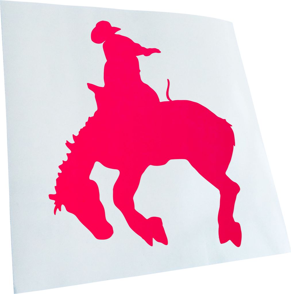 hauptsachebeklebt Kiwistar - Autoaufkleber - Cowboy mit Pferd Rodeo 2 Heckscheibe - Aufkleber für Auto Kfz Fahrrad, LKW, Truck Mofa