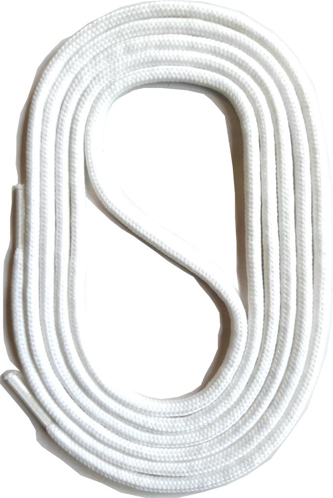 SNORS Schnürsenkel rund - WEISS - 3mm - 150cm Produktbild 
