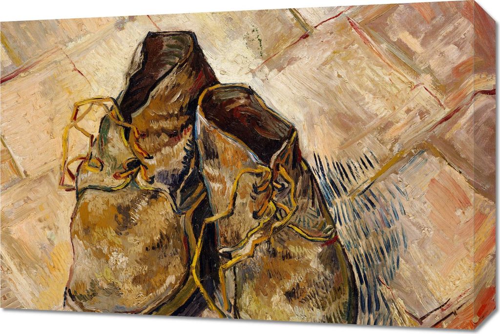 Bild 60x40cm Schuhe, Van Gogh Vintage für das Wohnzimmer