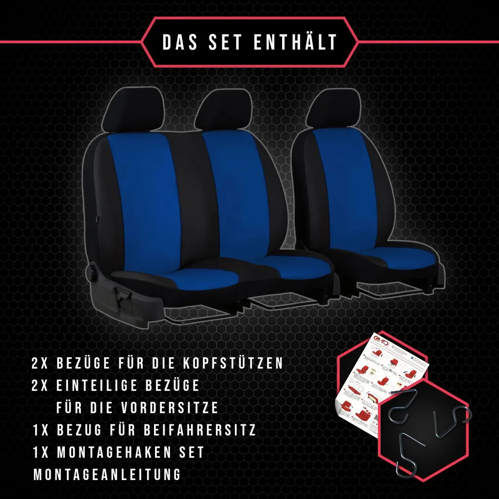 Set Fodere Peugeot Boxer 1-06 Blue BUS - Alta Resistenza Universale - 9