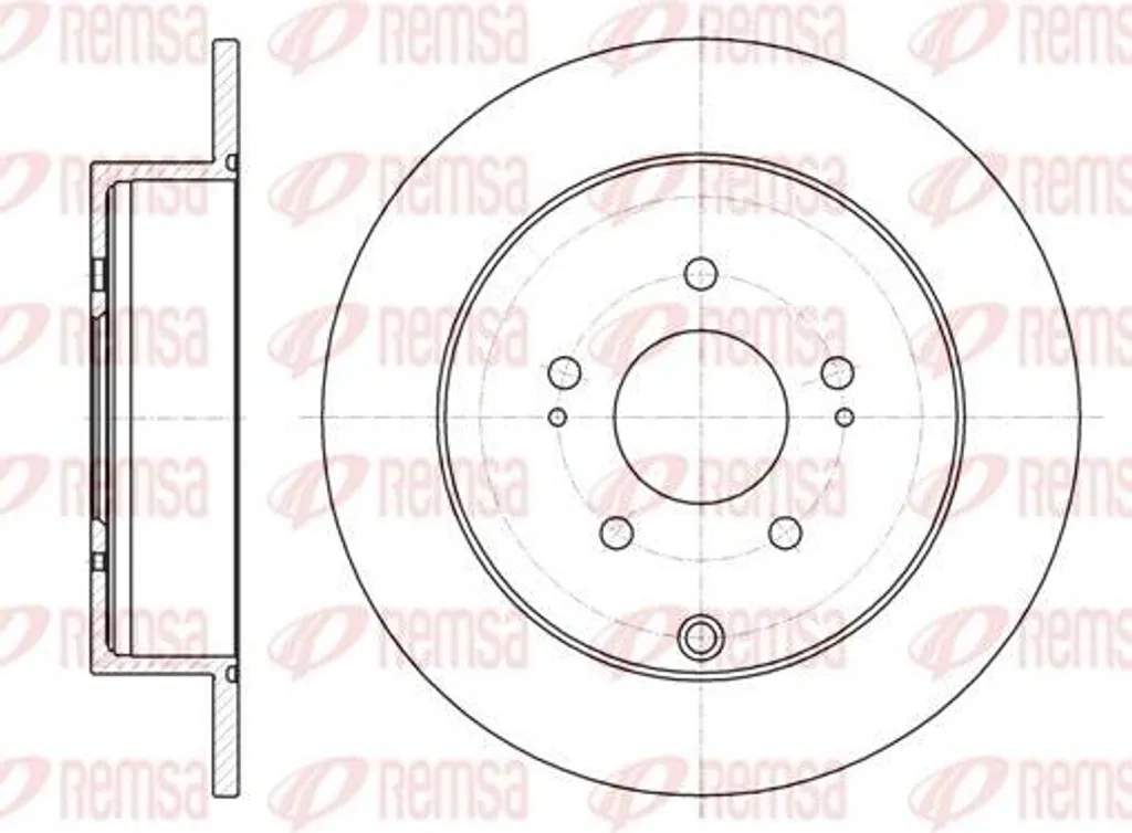 Disque de frein sans vibrations pour Mitsubishi Lancer OE 424961