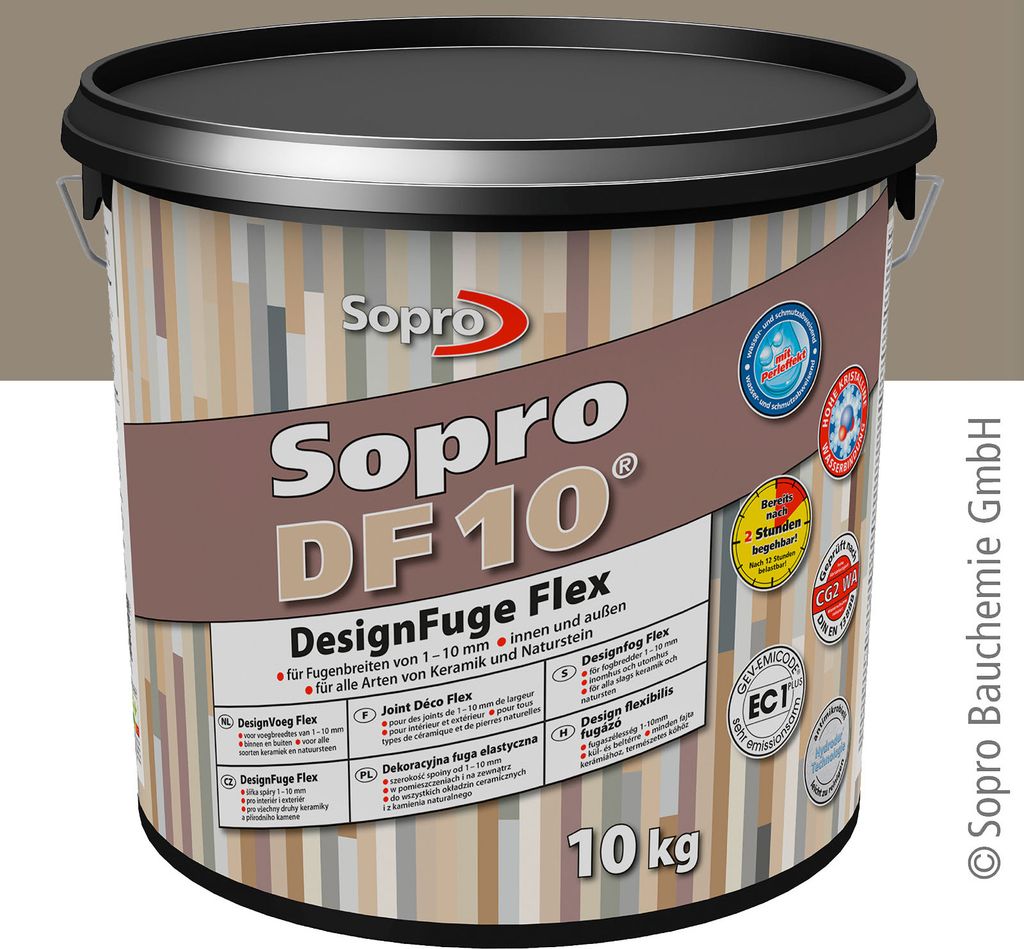 Sopro DesignFuge Flex DF 10 Sandgrau 18 10kg Eimer Obrázok produktu 