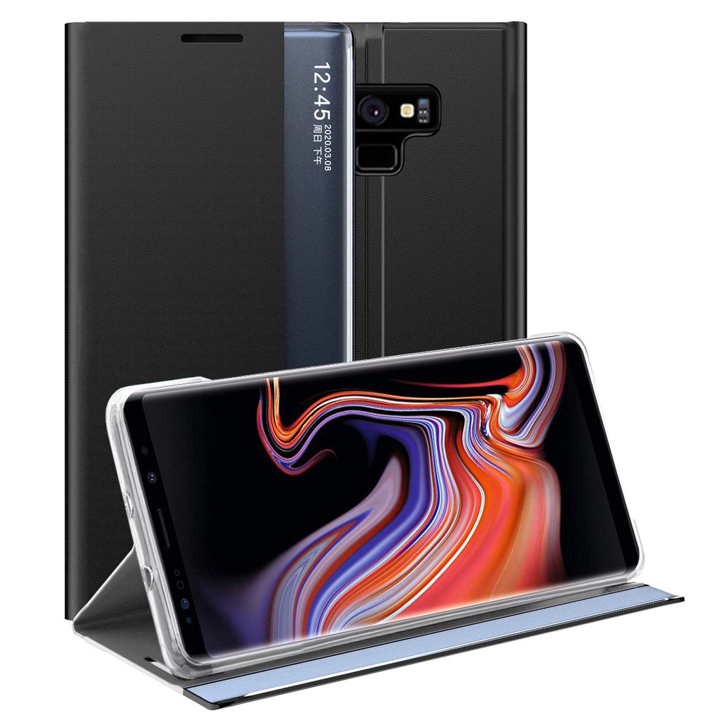 Galaxy Note 9 Pouzdro, Slim Flip Kožené Pouzdro s Okénkem a Obrázek produktu 