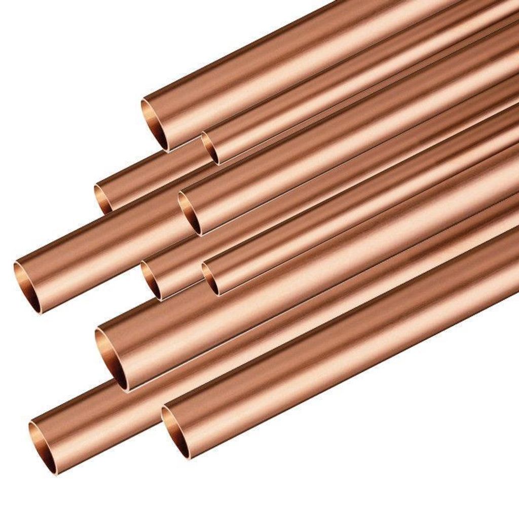 Kupferrohr halbhart EN 1057 blank in Stangen Ø 28 x 1,0mm / Länge: 1m DVGW