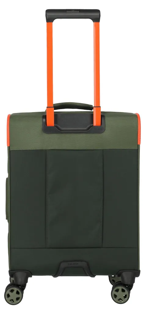 Trolley travelite Color Craze 4W robuste en vert foncé format 55 cm