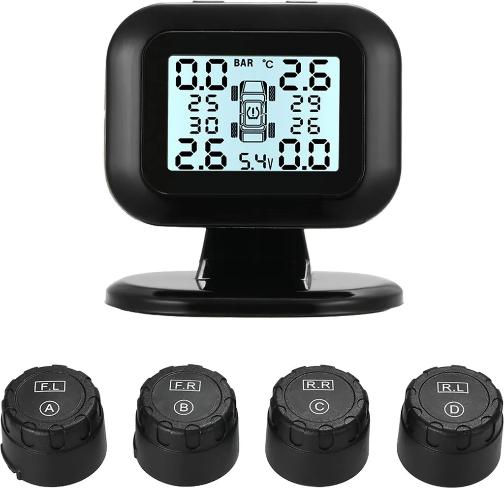 Moniteur TPMS sans Fil : Sécurisez vos Trajets en Famille sur Route