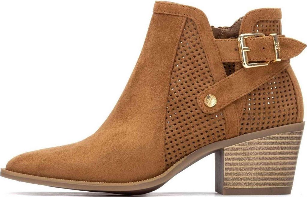 XTI Ankle boots 145265-CAMEL in CAMEL color size 41