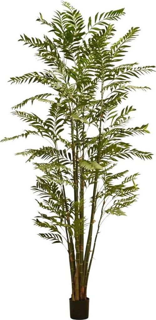 Emerald Künstliche Bambuspalme - Kora | 300 cm, für drinnen, Kunstbaum, wie echt, Allergiker geeignet, pflanzliche Dekoration Praxis, Office & Wo...