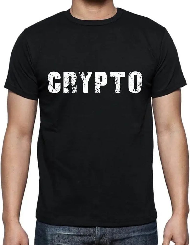 Herren Grafik T-Shirt Kryptowährung – Crypto – Öko-Verantwortlich Vintage Jahrgang Kurzarm Lustige Druck Geburtstag Geschenk Mann