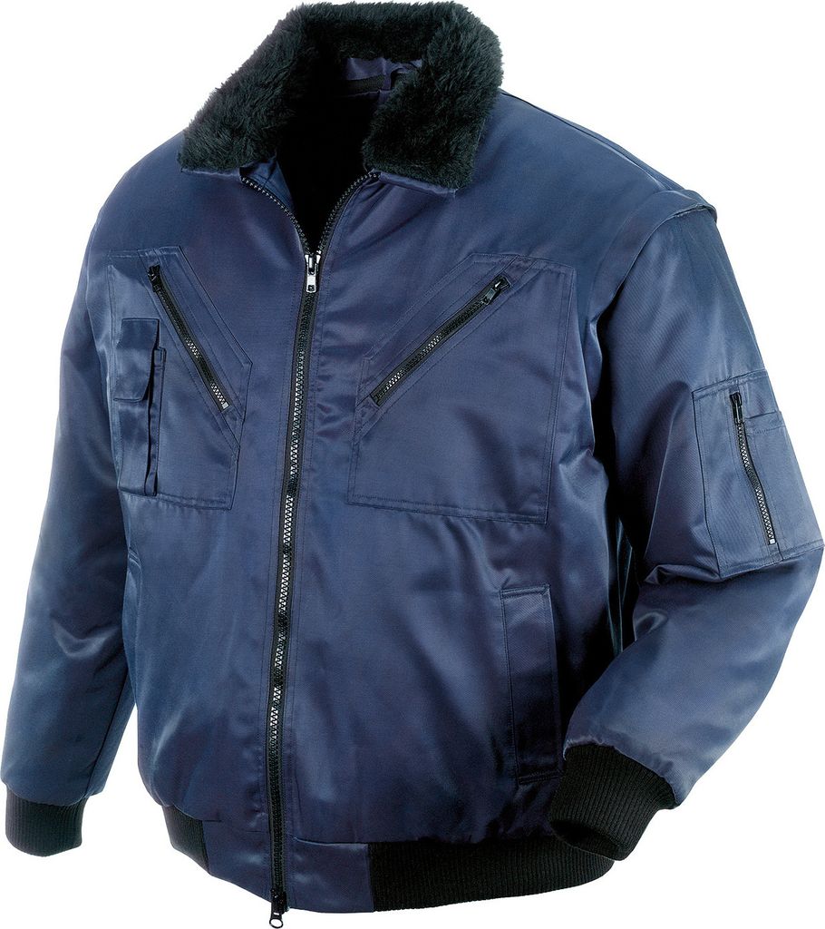 Pilotenjacke 4 in 1-Funktion marineblau Größe 4XL