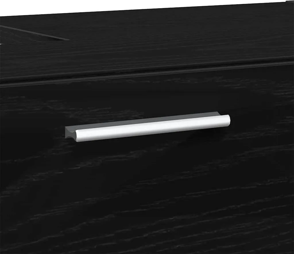 Buffet de salle de bain compact Chêne noir pour optimiser votre espace - 9