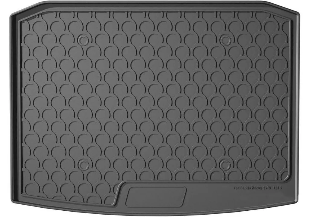 Bac de coffre robuste pour SKODA Karoq (NU7) avec bords surélevés