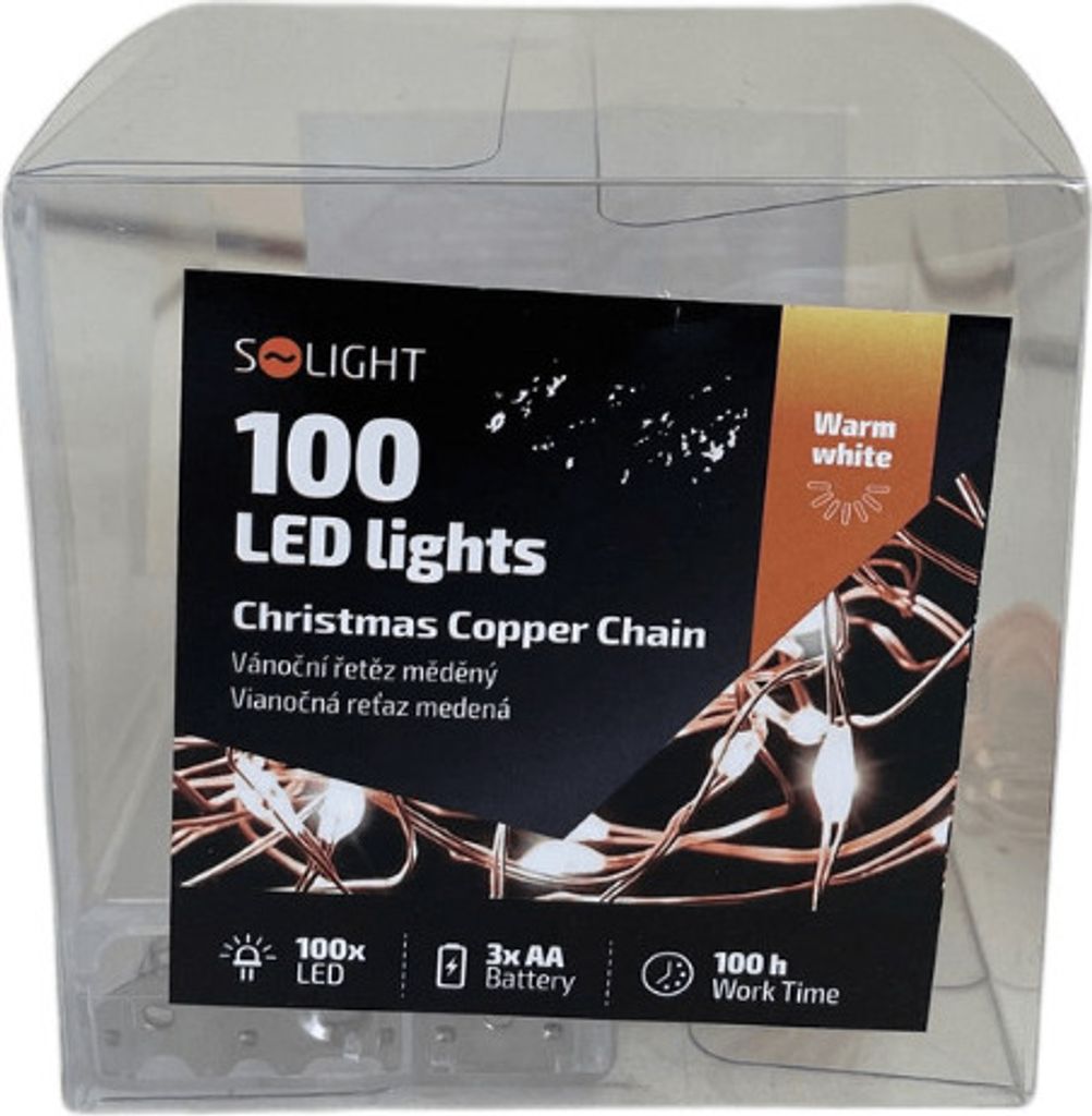 Solight LED vánoční nano řetěz měděný 10m, | Kaufland.cz
