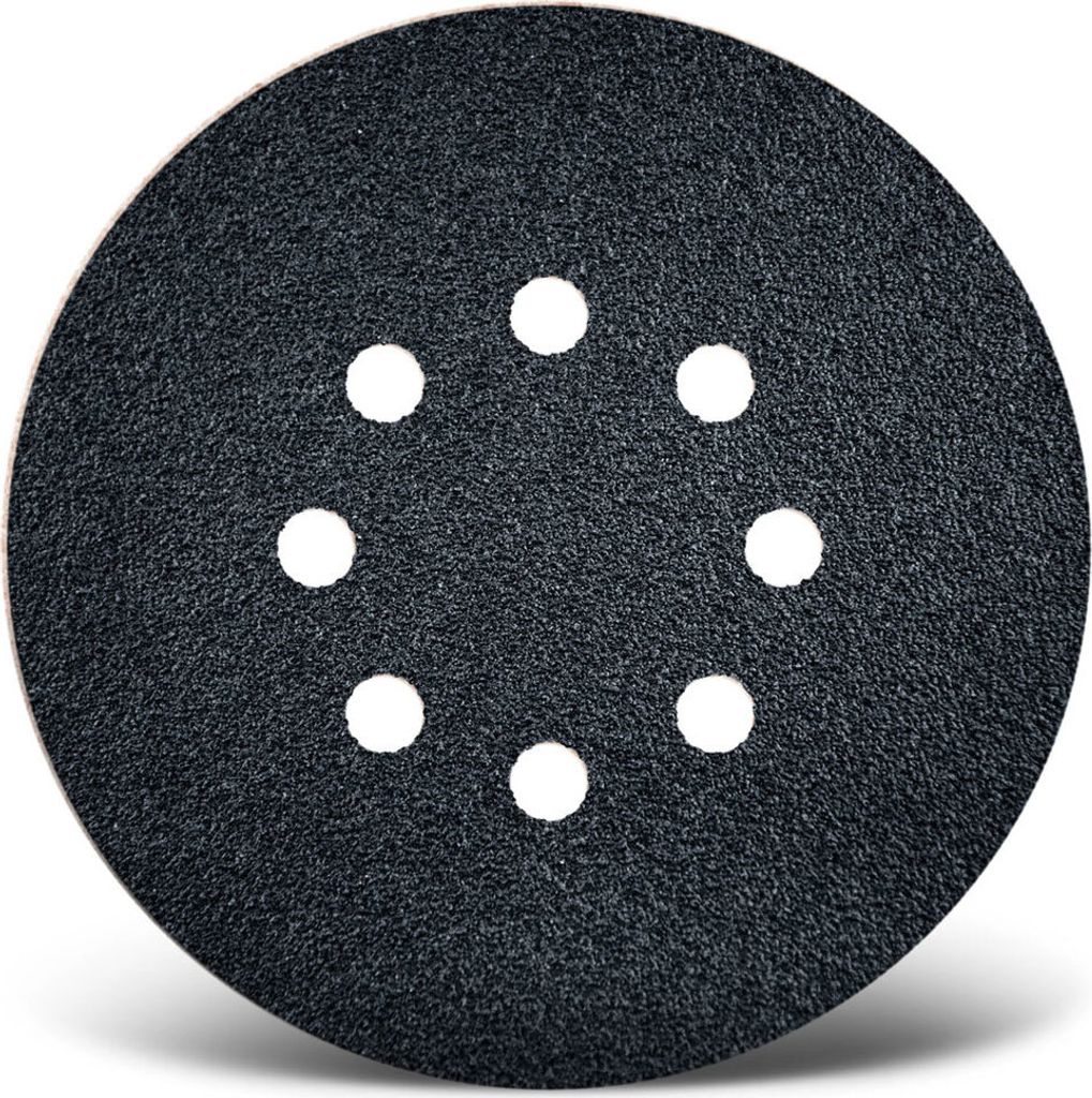 MENZER Black Klett-Schleifscheiben, 150 mm, 8-Loch, f. Exzenterschleifer, Siliciumcarbid (50 Stk.) K40