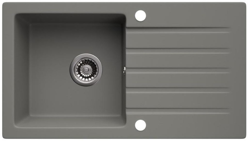 LINDBERGH® Granitspüle Grau "MEG33" inkl. Siphon Produktbild 
