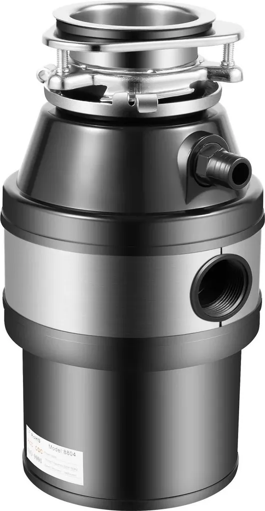 Broyeur de déchets de cuisine moteur alliage et cuivre pur noir 1HP