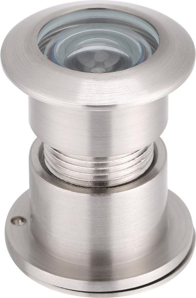 28 mm breiter Sichtwinkel Türspion mit robuster Sichtschutzabdeckung Gebürstetes Chrom