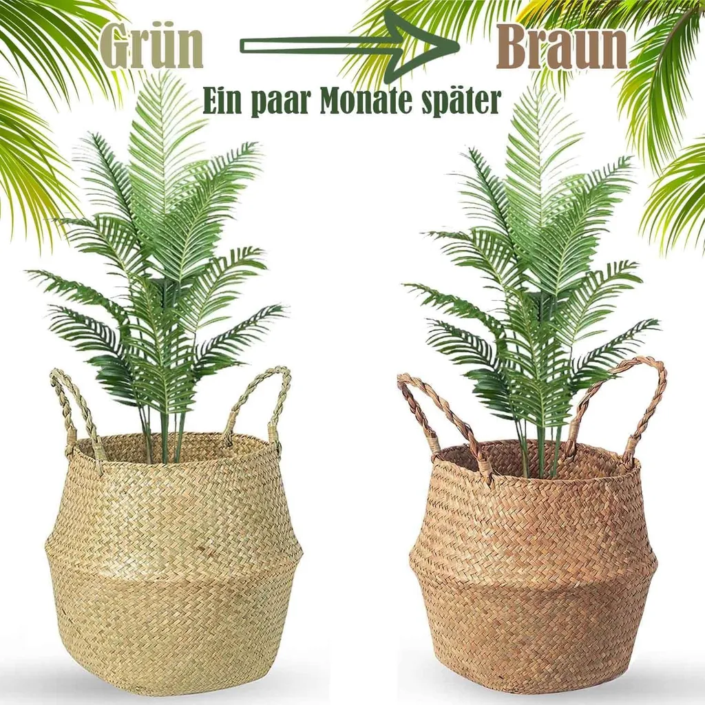 Solution de Rangement Naturelle : Lot de 2 Paniers pour Éliminer le Désordre