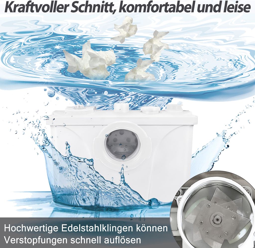 YARDIN Hebeanlage Fäkalienpumpe Haushaltspumpe Fäkalien Produktbild 7