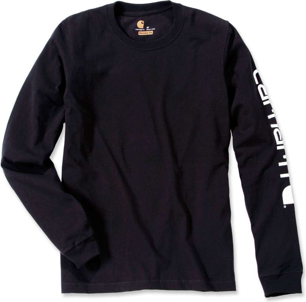 Carhartt Logo Langarmshirt (Black,XXL) Produktbild 