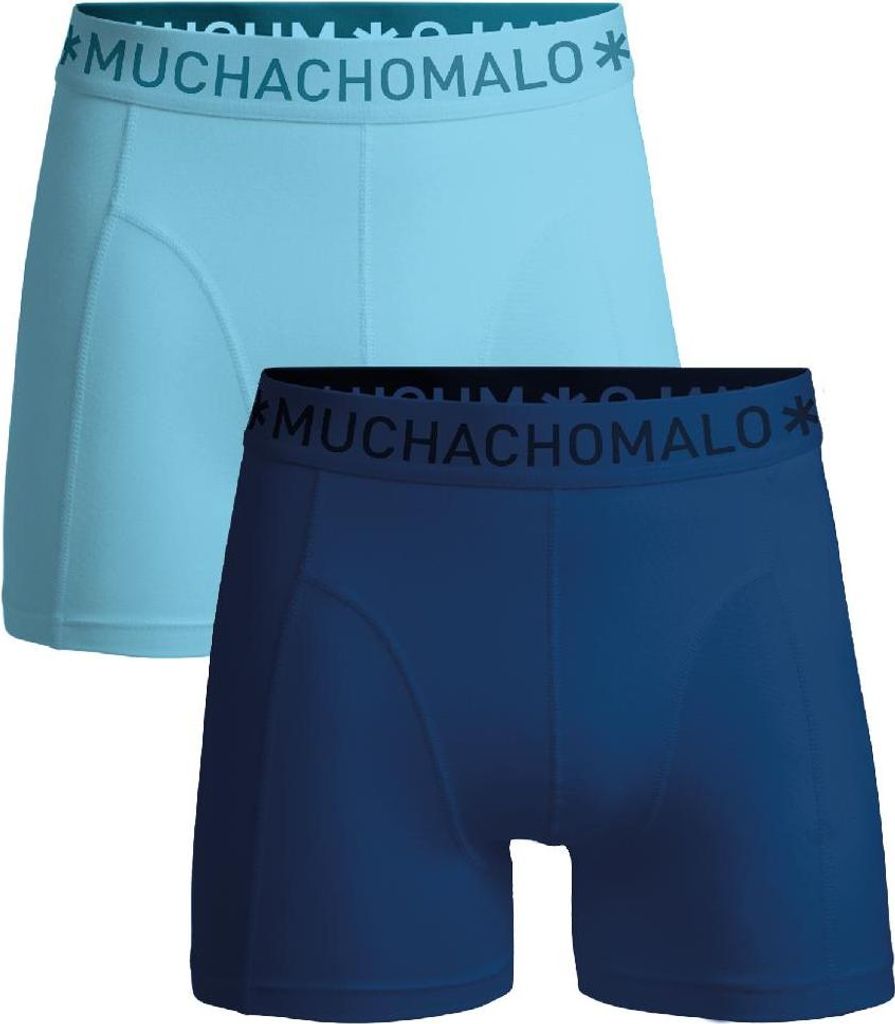Muchachomalo Herren Boxershorts – 2er Pack – Baumwolle Stretch – Bequeme Unterwäsche – Größe M - SOLID1010-677