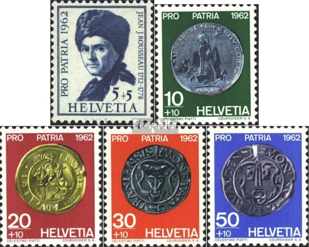 Briefmarken Schweiz 1962 Mi 751-755 (kompl.Ausgabe) gestempelt Pro Patria