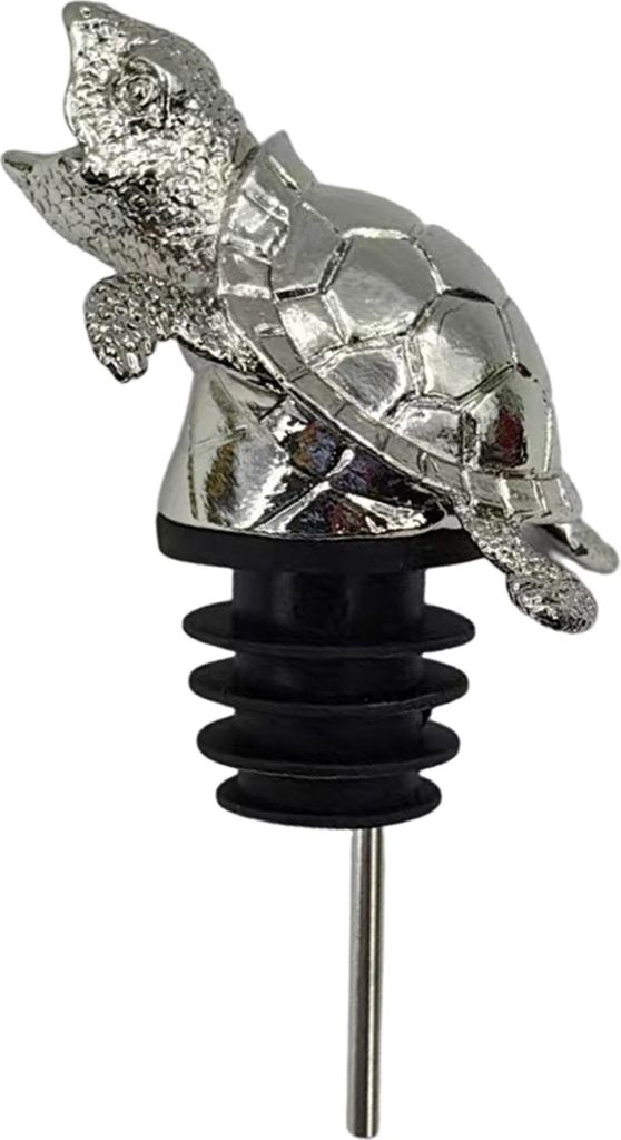 Weinausgießer in Schildkrötenform, Dekantierausguss aus Metall mit tropffreiem Design, elegantes Barzubehör für Rot- und Weißwein