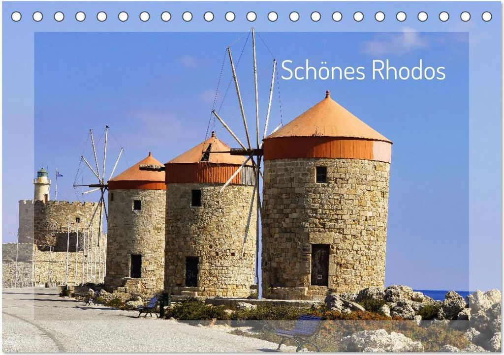 Schönes Rhodos (Tischkalender 2026 DIN A5 quer), CALVENDO Monatskalender