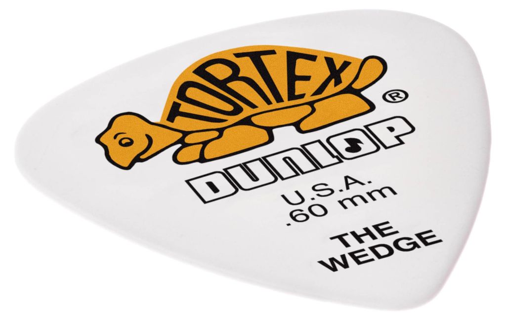 JIM DUNLOP Plektrum Tortex Wedge 0,60mm 12 Stück