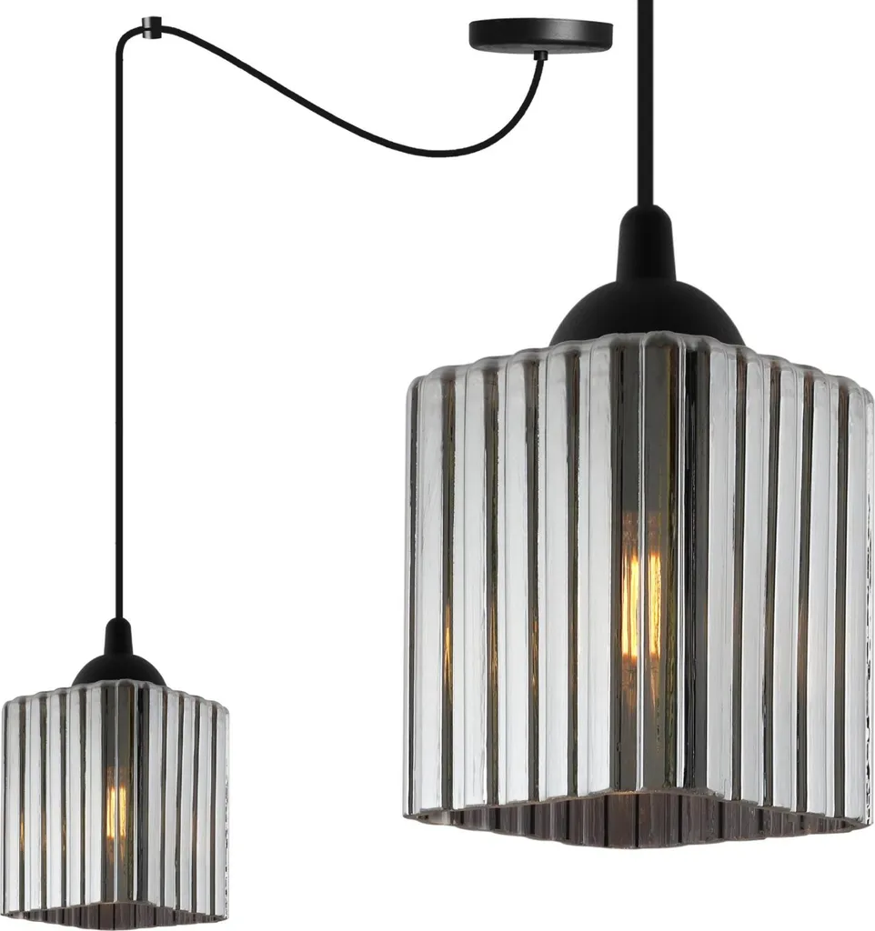 Riffle Lampada Spider: Atmosfera Cubo Grafite E27 per la tua Casa