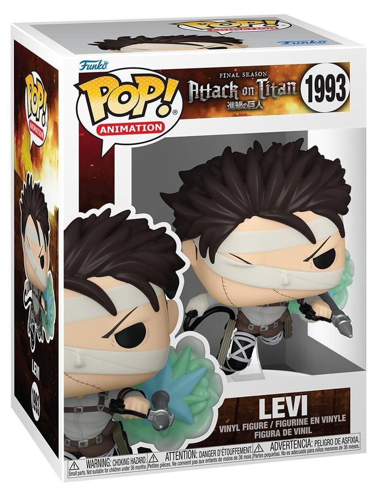 Figurka PVC POP! Attack on Titan Levi (9 cm) - Funko Image du produit 