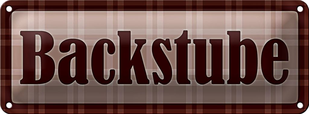 Blechschild Bäckerei 27x10cm Backstube Brot Brötchen Kuchen Dekoration