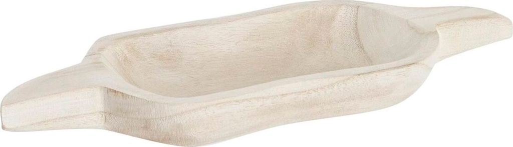 DKD Home Decor Snack-Tablett Hellbraun Natürlich Tropisch Natürlich 38 x 15 x 4 cm