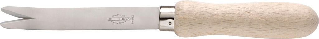 F.DICK Entgratschiebemesser (Klinge: 11cm; gebogen; Holzgriff; Breite: 1,6cm)