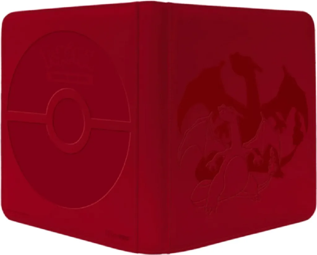 Relieur de Rangement Pokemon 12 Poches Zip PRO Glurak pour Tournois