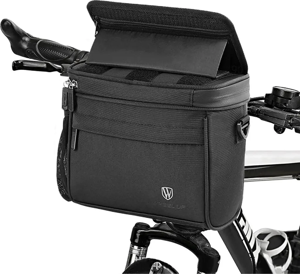 Sacoche de vélo pour guidon imperméable et support téléphone tactile