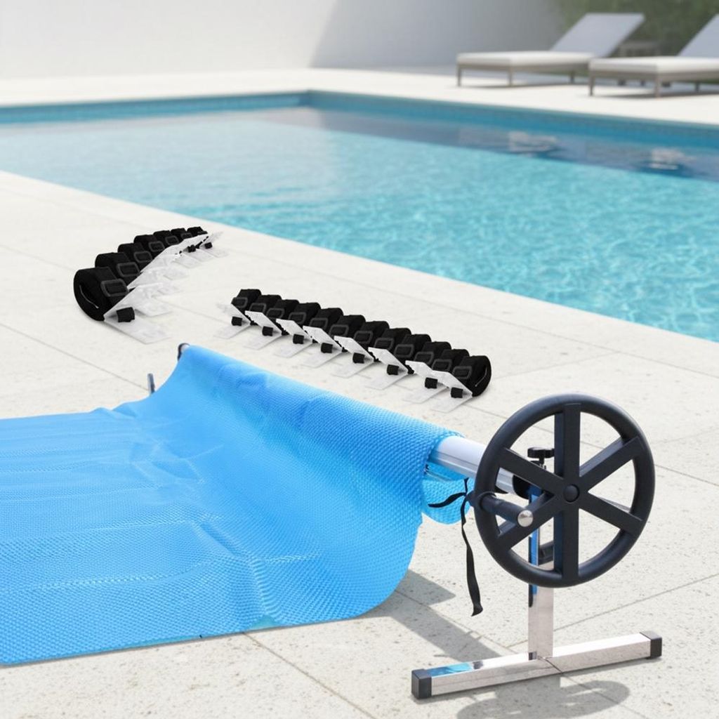 Aufrollvorrichtung Pool Abdeckungsaufwickler Solarfolie Schutzplane mit Wind-Up