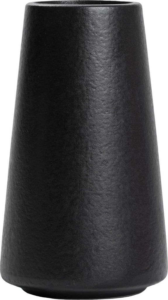 Vase Schwarz - vase Schwarz Matt, Schwarze Vases, 15CM Produktbild 