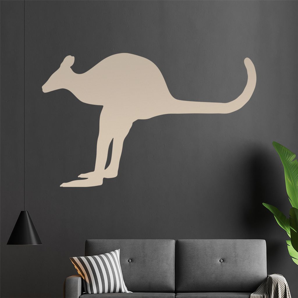 KIWISTAR Känguru - Beuteltier Australien Tasche Wandtattoo in 6 Größen - Wandaufkleber Wall Sticker - Dekoration, Küche, Wohnzimmer, Schlafzimm...