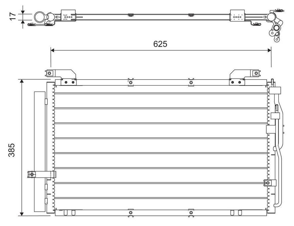 VALEO 818075 Kondensator Klimaanlage Klimakondensator für HYUNDAI MATRIX (FC) +Trockner