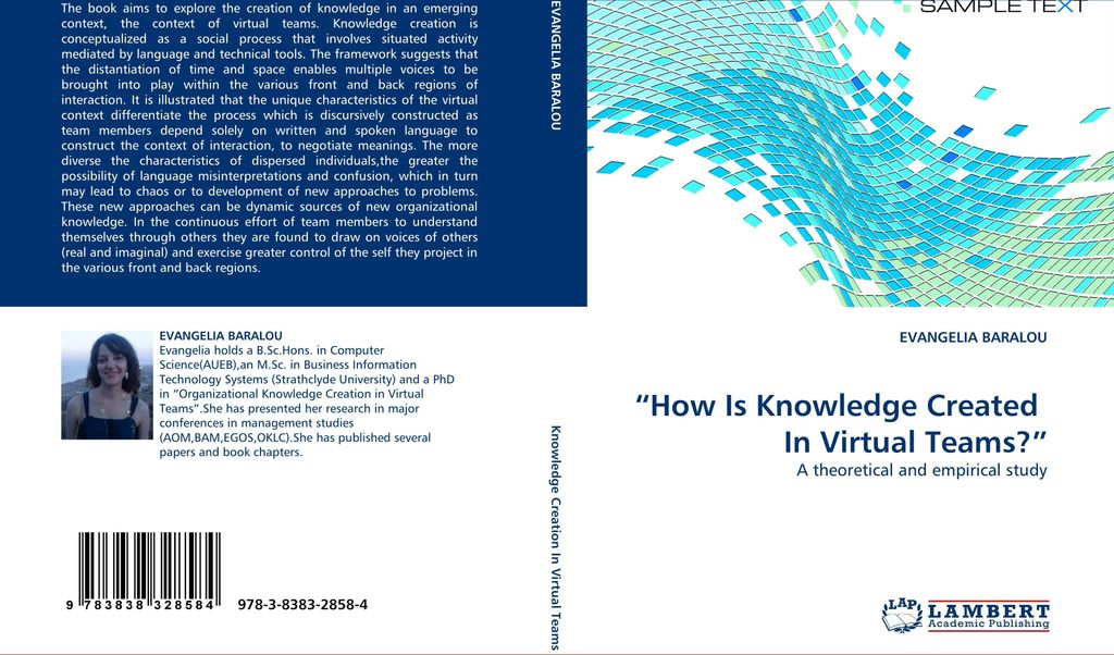 "How Is Knowledge Created In Virtual Teams?"