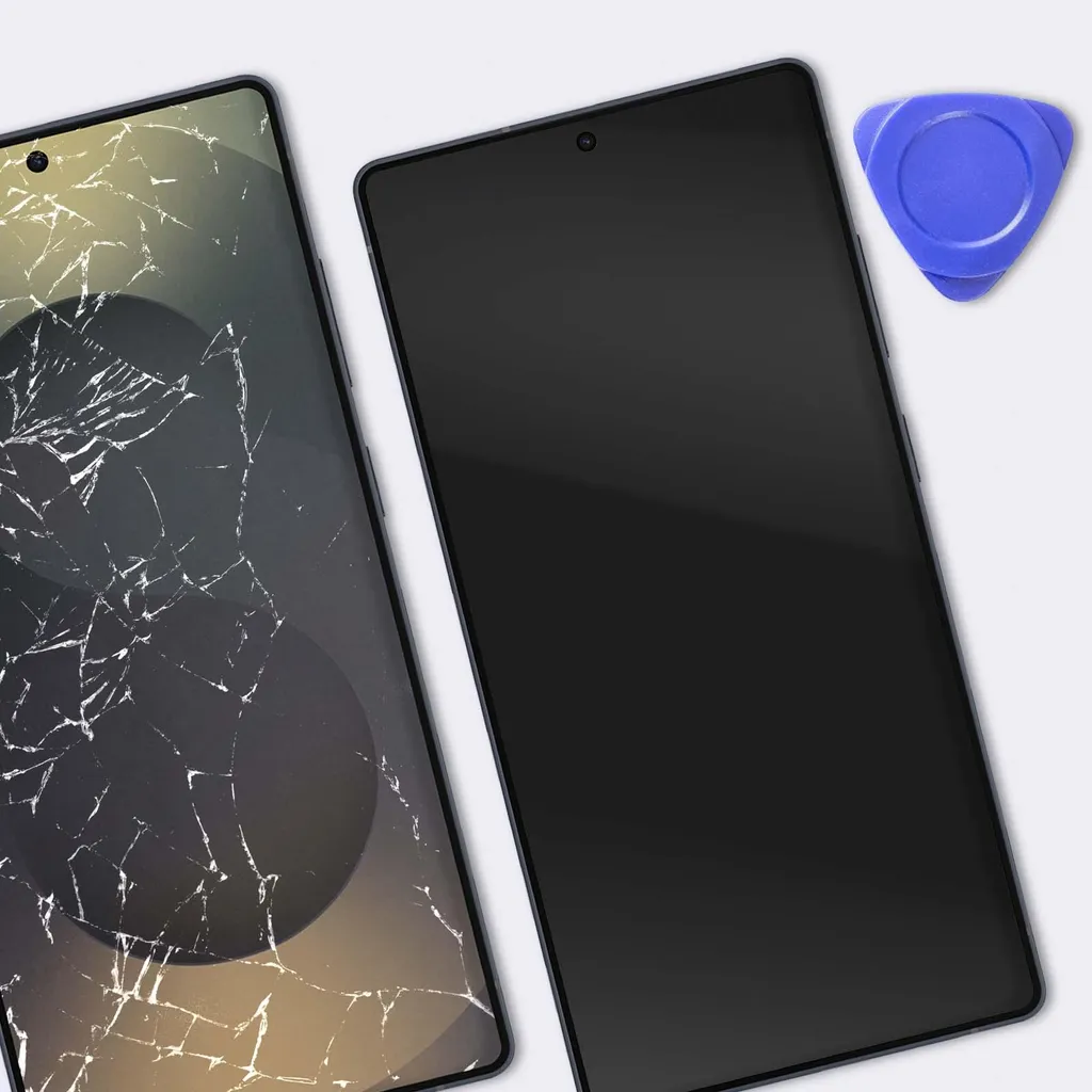 Écran Galaxy S25 Ultra OLED noir : corrigez les bugs tactiles et chocs - 4