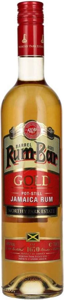 Rum-Bar Worthy Park Estate GOLD 4 Years Old Premium Jamaica Rum 40,00 % 0,70 Liter