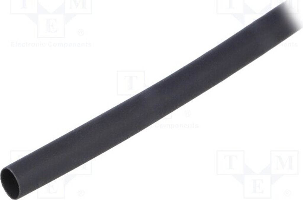 1x Schrumpfschlauch 3: 1 schwarz 6mm 319-00600 Schrumpfschläuche L: 1m