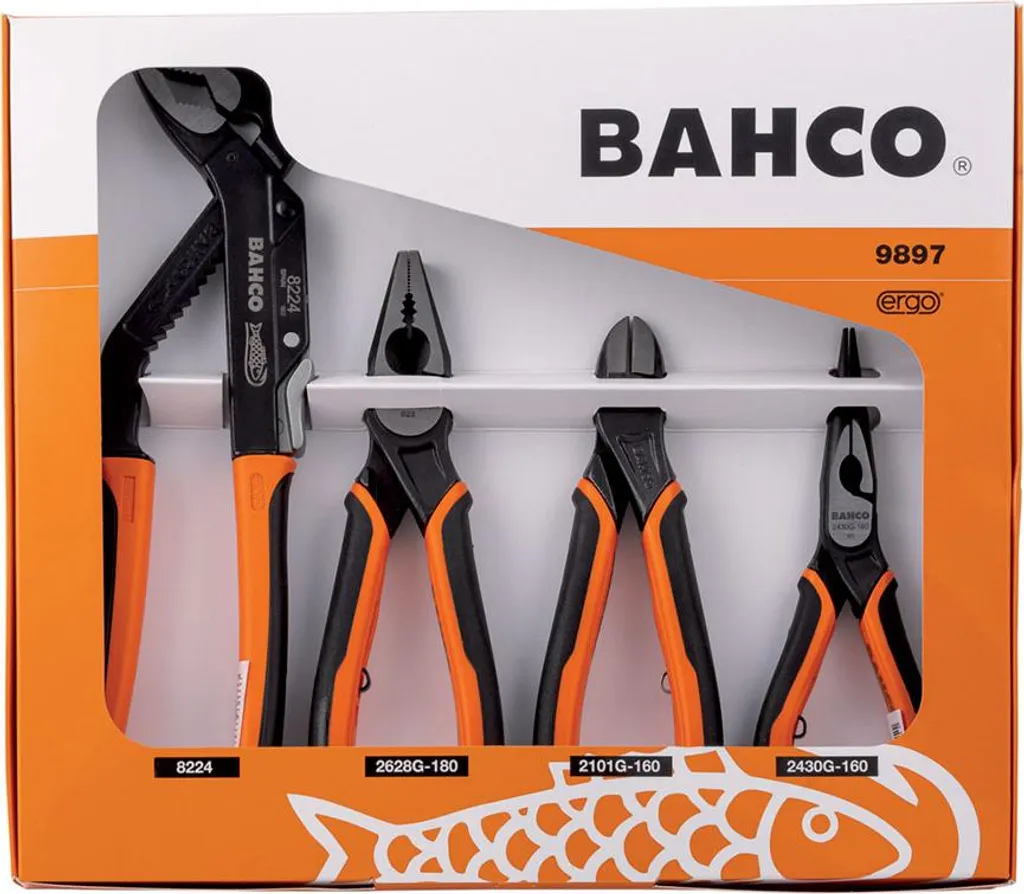 Bahco 9897 Set Pinze ERGO 4 Pezzi: Professionalità e Comfort Estremo - 6