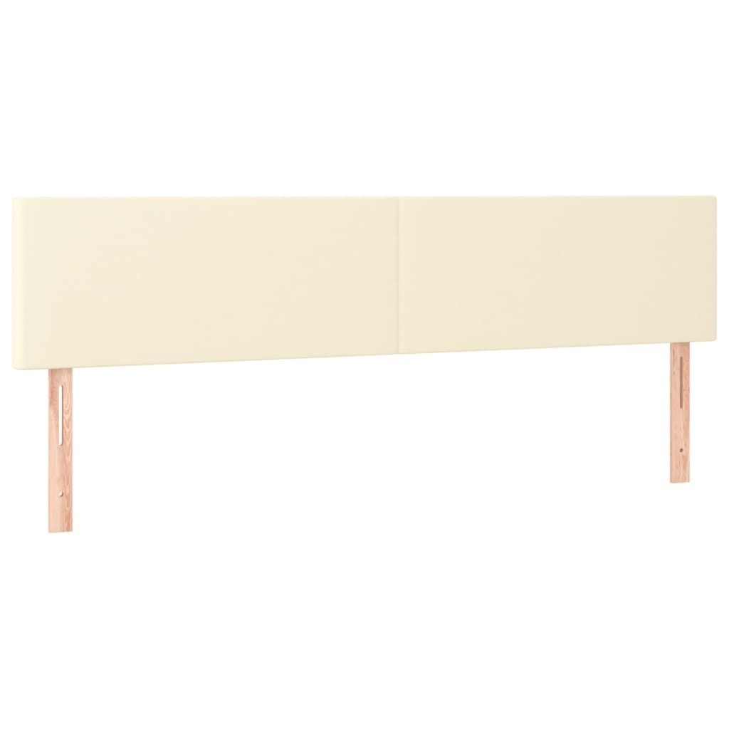 Kopfteile Creme 160x5x78/88 cm Kunstleder