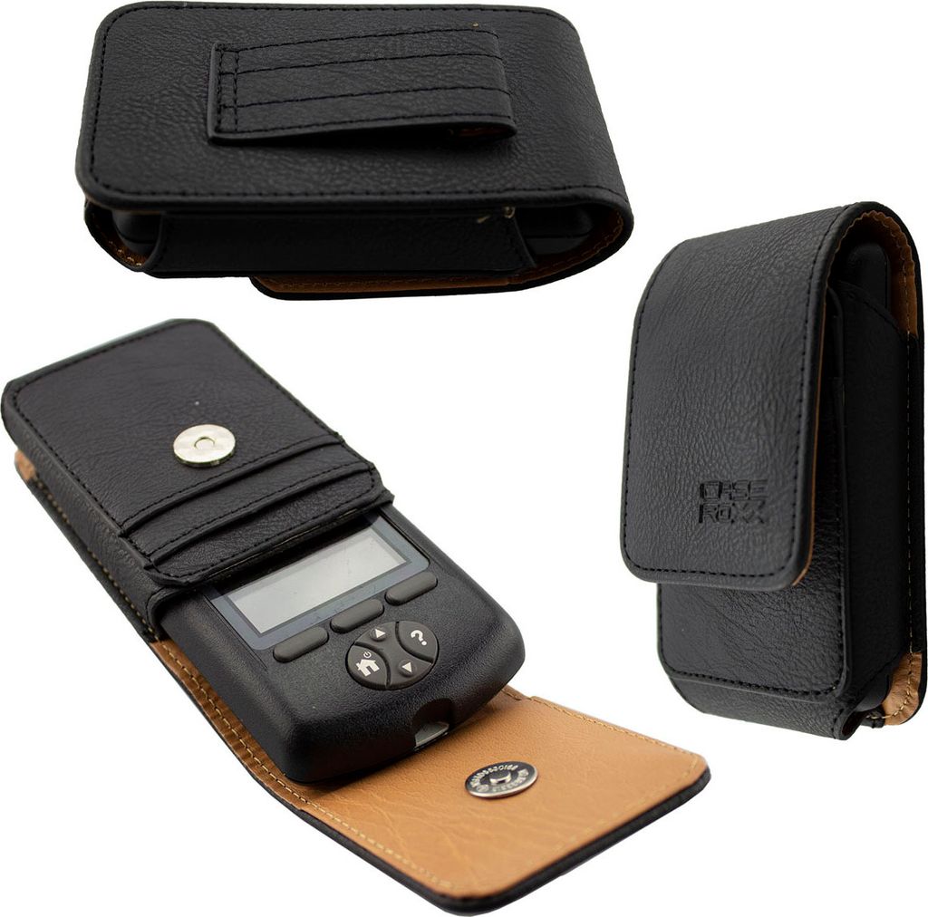 caseroxx sac en cuir avec boucle de ceinture pour Omnipod PDM