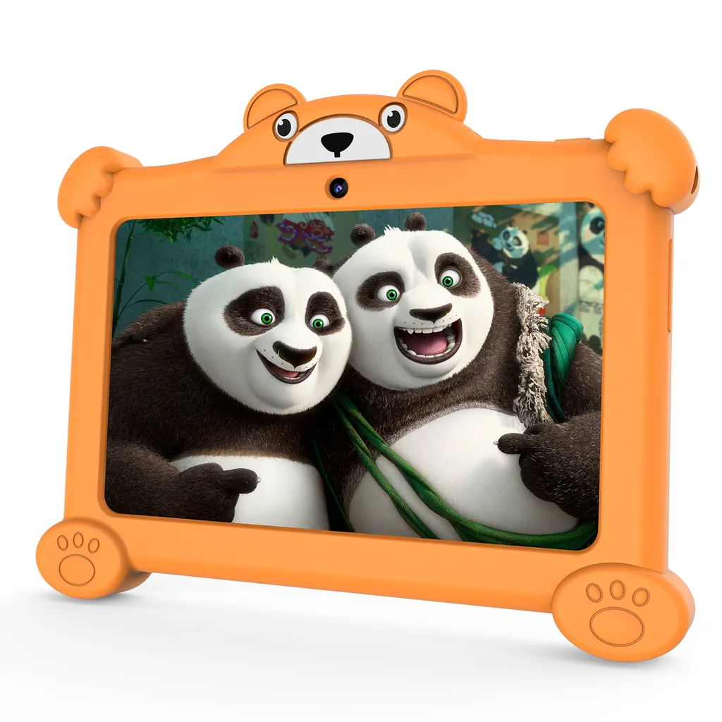 Tablette enfants 7 pouces Android 11 Ourson Jaune antichoc 32Go