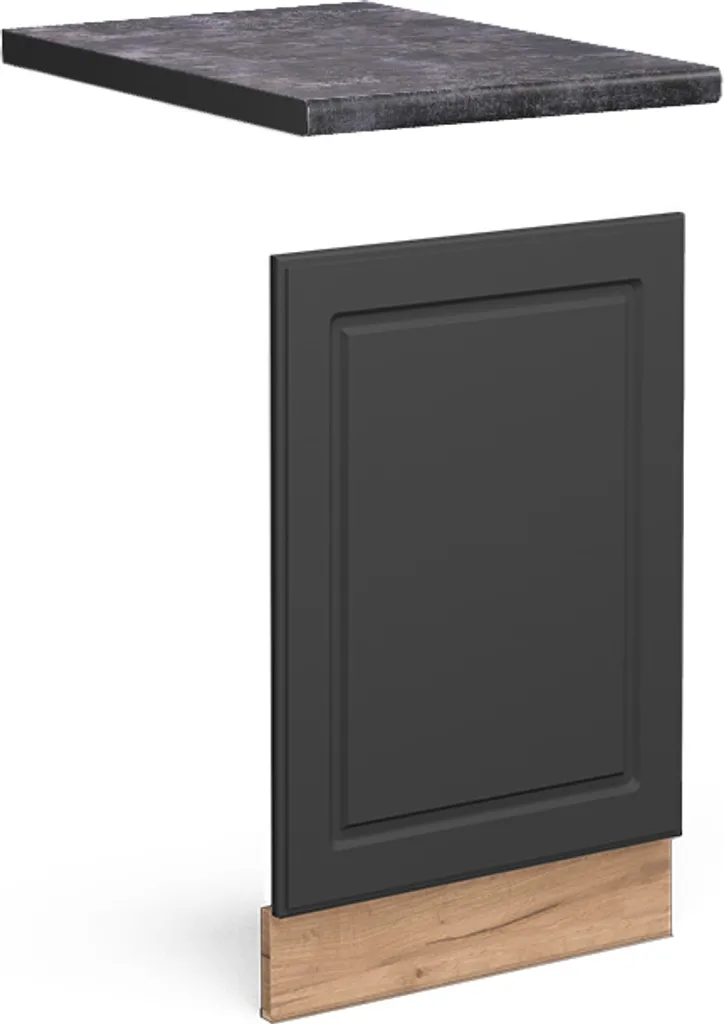 Vicco Pannello frontale Fame-Line, 45 cm , PT Antracite, Antracite-oro/Quercia dorata